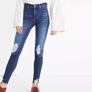 Madewell 9" High Rise Skinny Jeans: Destructed Edition